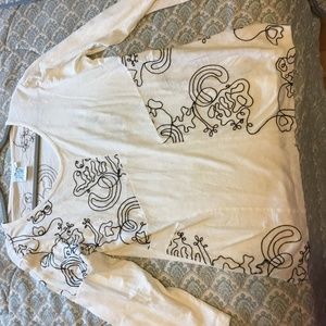 Fun artsy Parsley and Sage long sleeve top